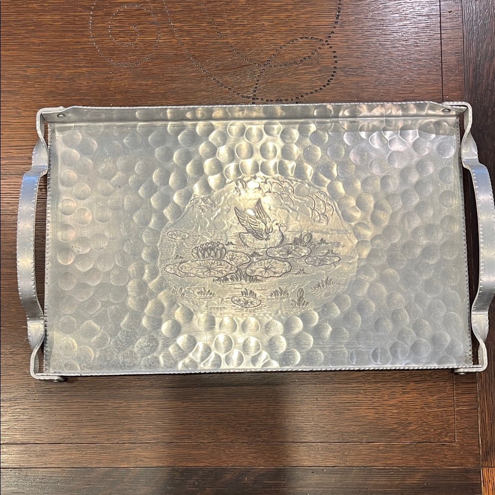 Cromwell Aluminum Hammered Metal Tray